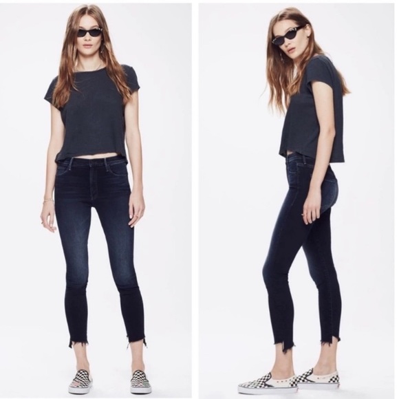 MOTHER Denim - MOTHER Stunner Zip Two Step Ankle Fray Jeans in LAST CALL SIZE 24